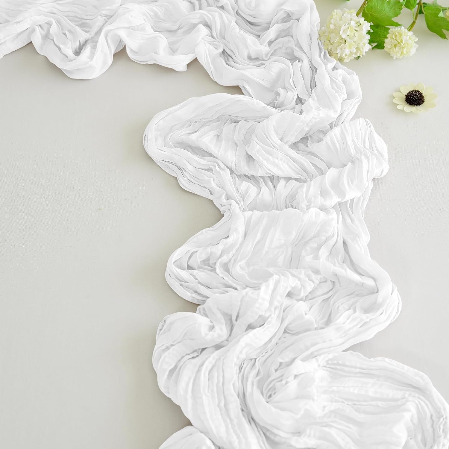 Chemin de table en gaze de coton