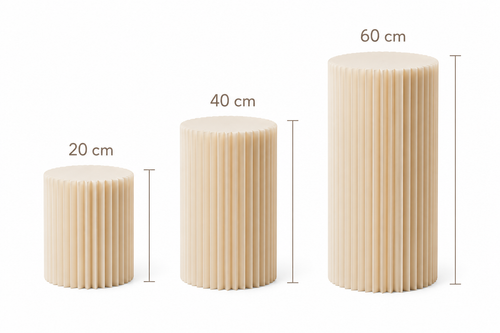 Colonne événementielle plissée- Support gâteaux et décoration