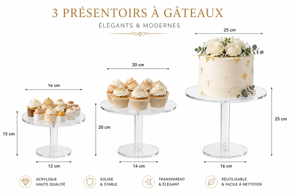 Présentoir à gâteaux  Élégance