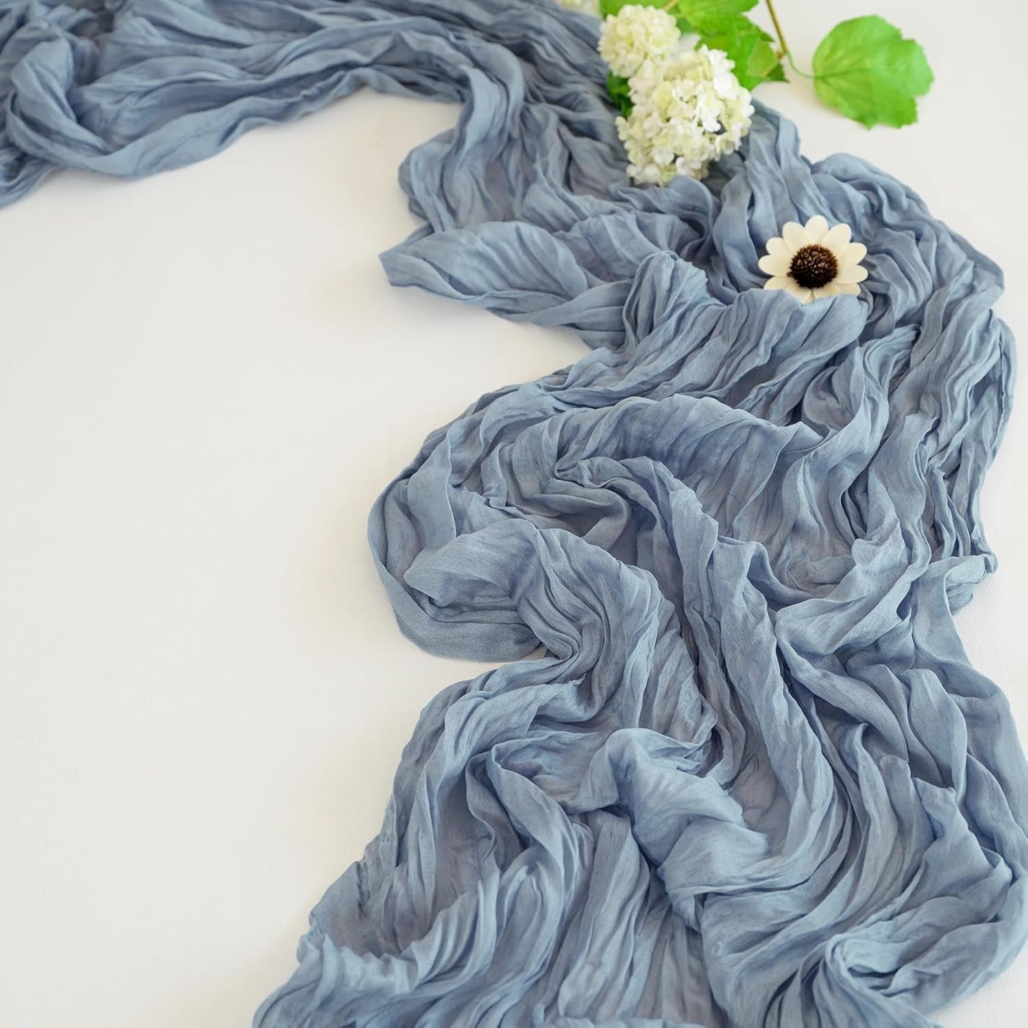 Chemin de table en gaze de coton